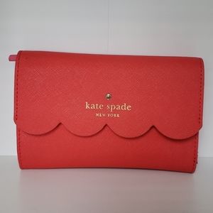 Kate Spade Coral Scalloped Wallet